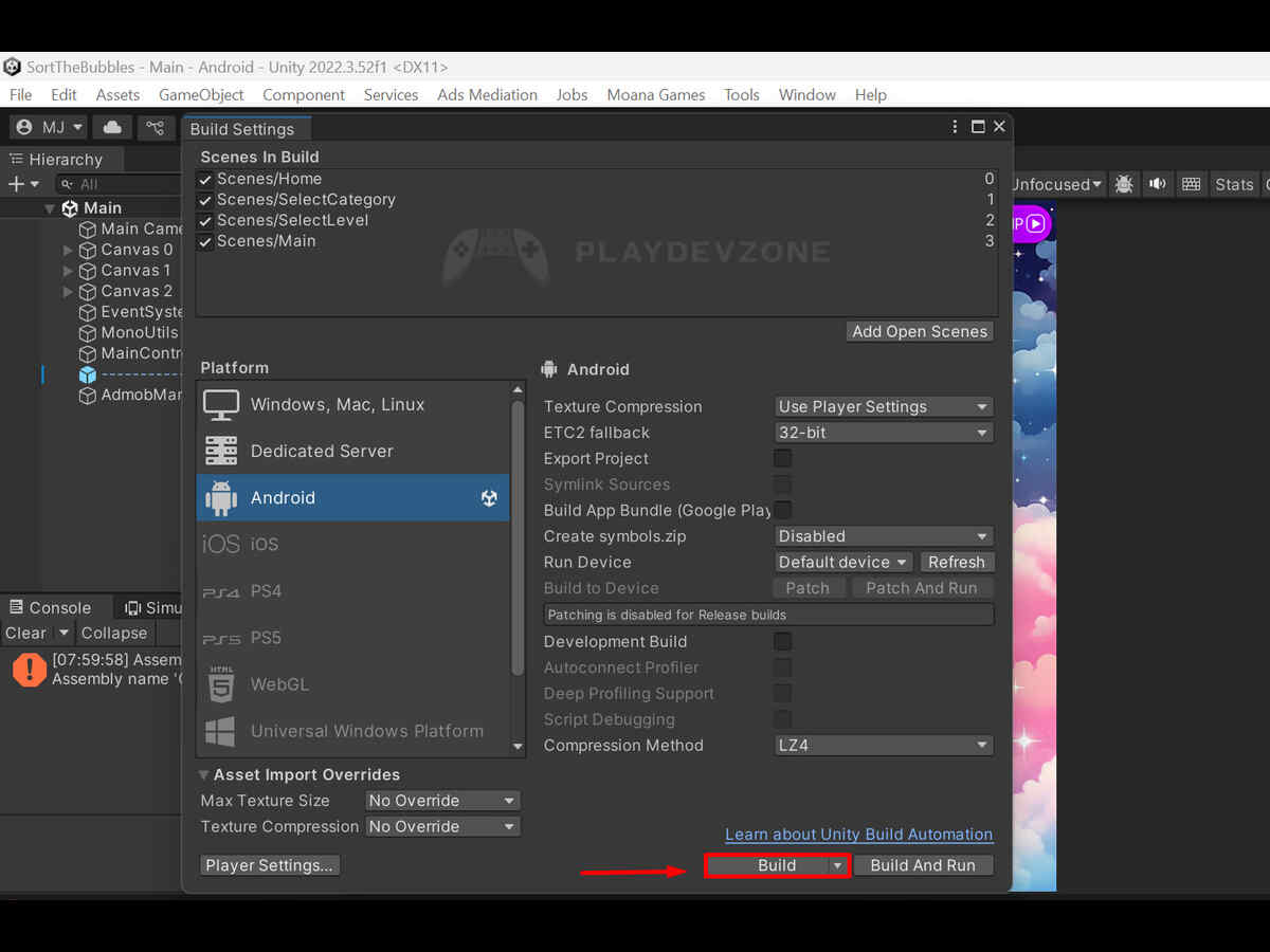 2D Game In Unity