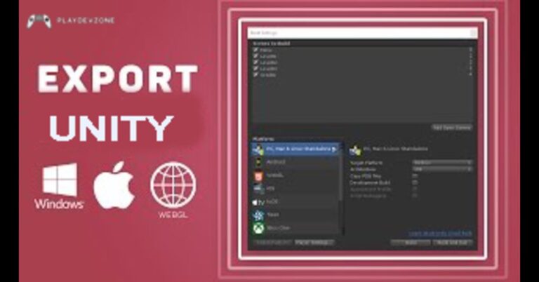 export unity game