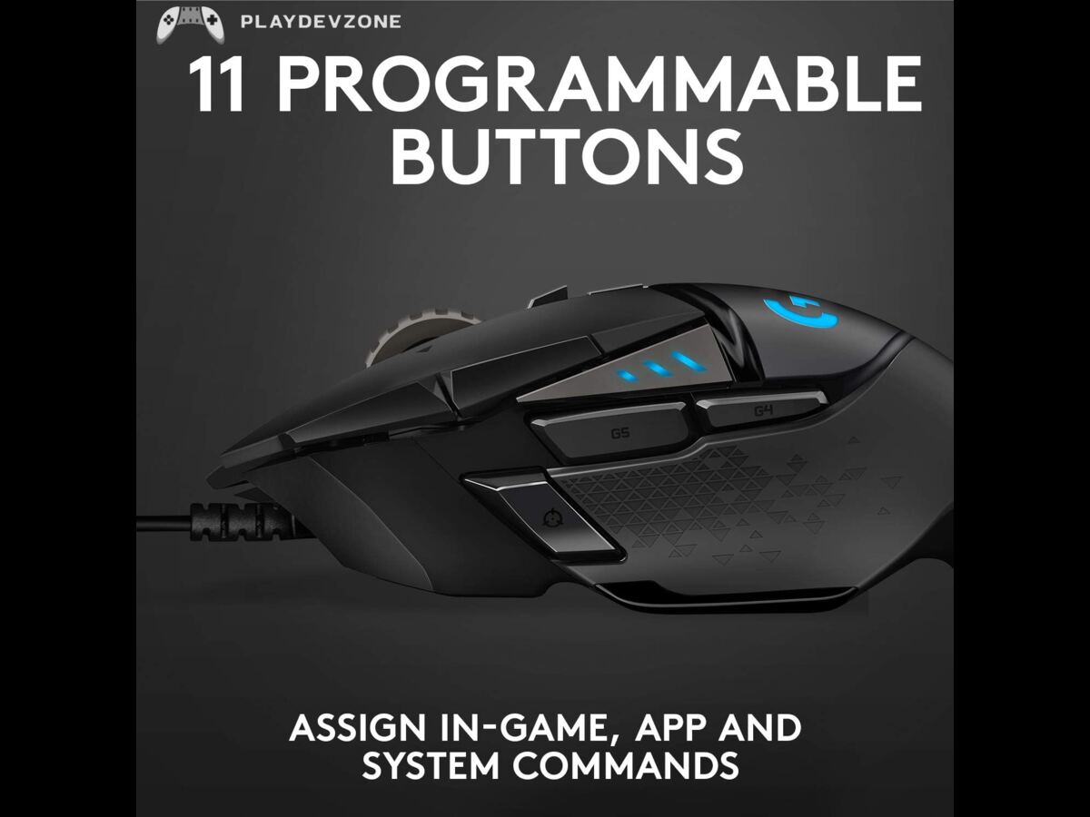 11 Programmable Buttons Logitech G502 Hero Review