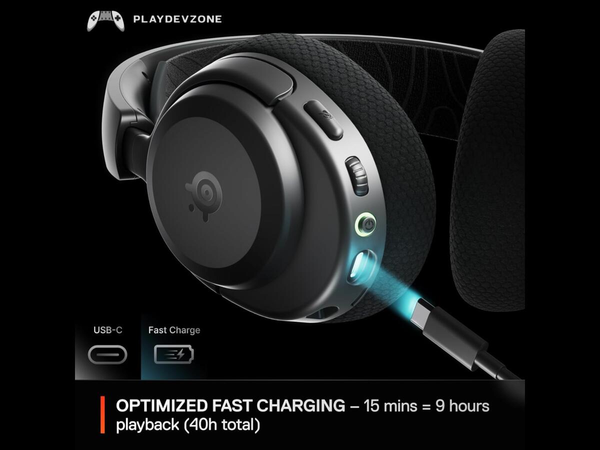 40-Hour Battery Life Play Longer Without Interruptions SteelSeries Arctis Nova 3P