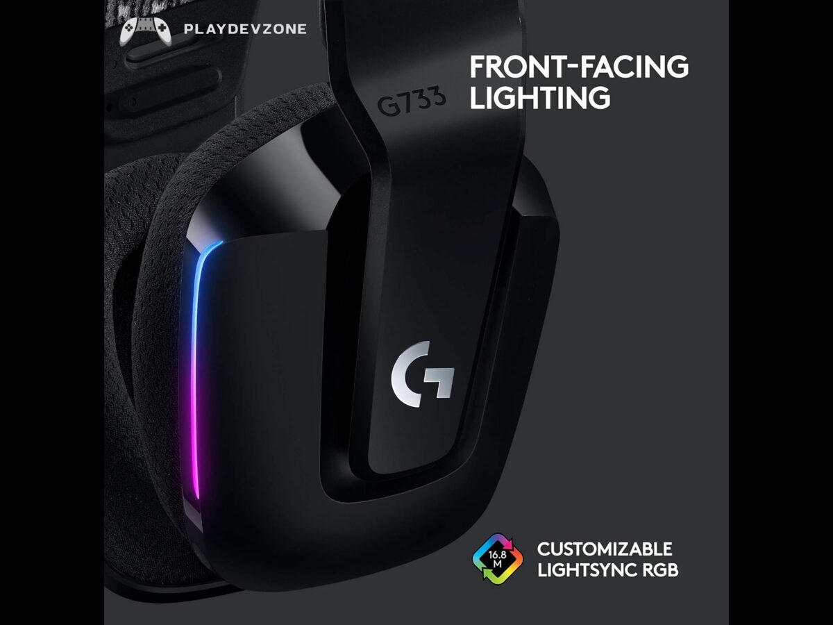 Stylish LIGHTSYNC RGB Customization Wireless Gaming Headset