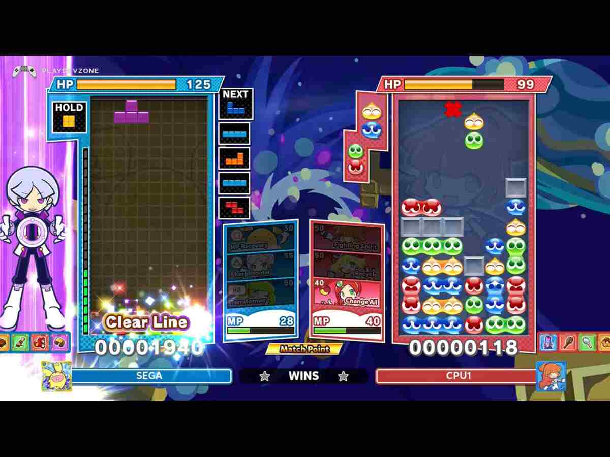Puyo Puyo Tetris 2S Puyo Puyo Tetris 2 Nintendo Switch crossover puzzle gameplay with colorful blocks
