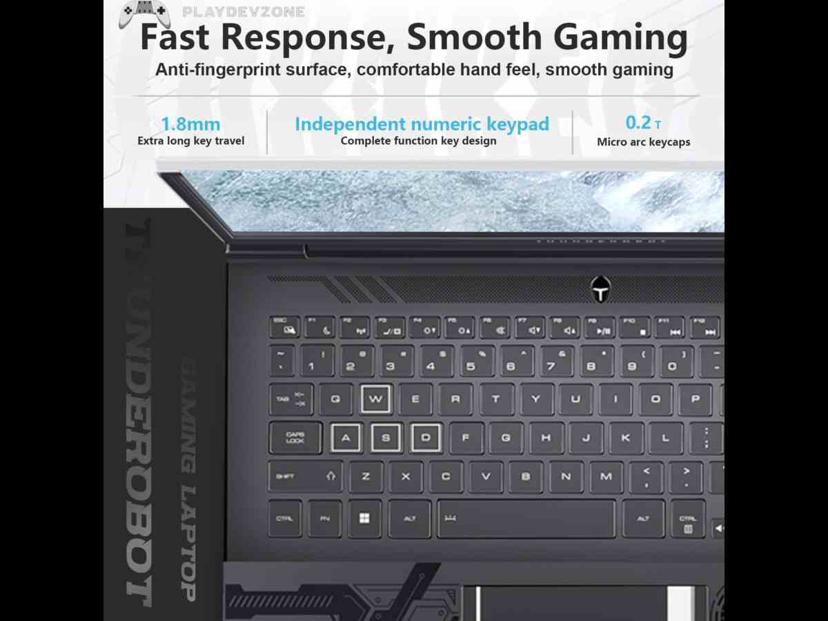 RGB Backlit Keyboard Review gaming laptop 4080