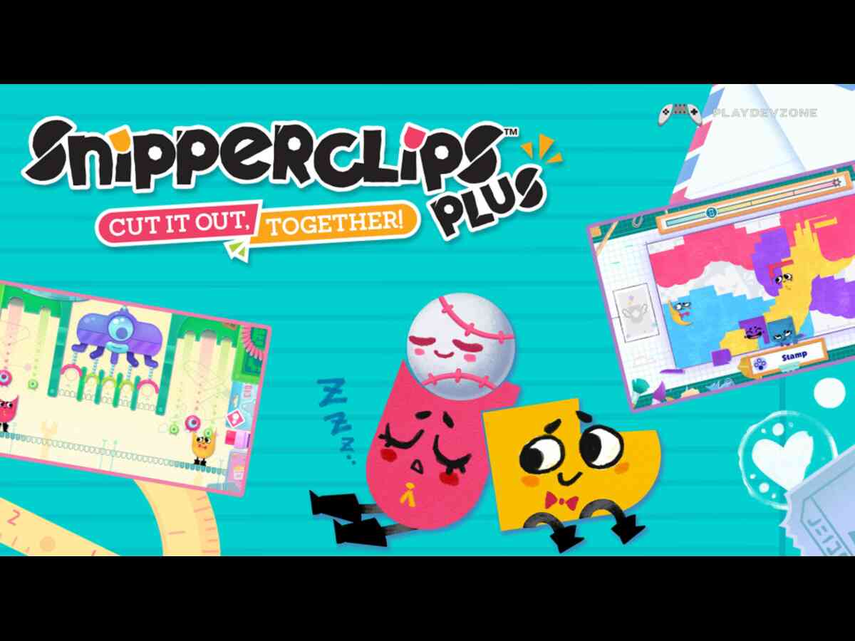Snipperclips Plus Cut It Out, Together Snipperclips Plus Cut It Out, Together gameplay with cooperative puzzle solving