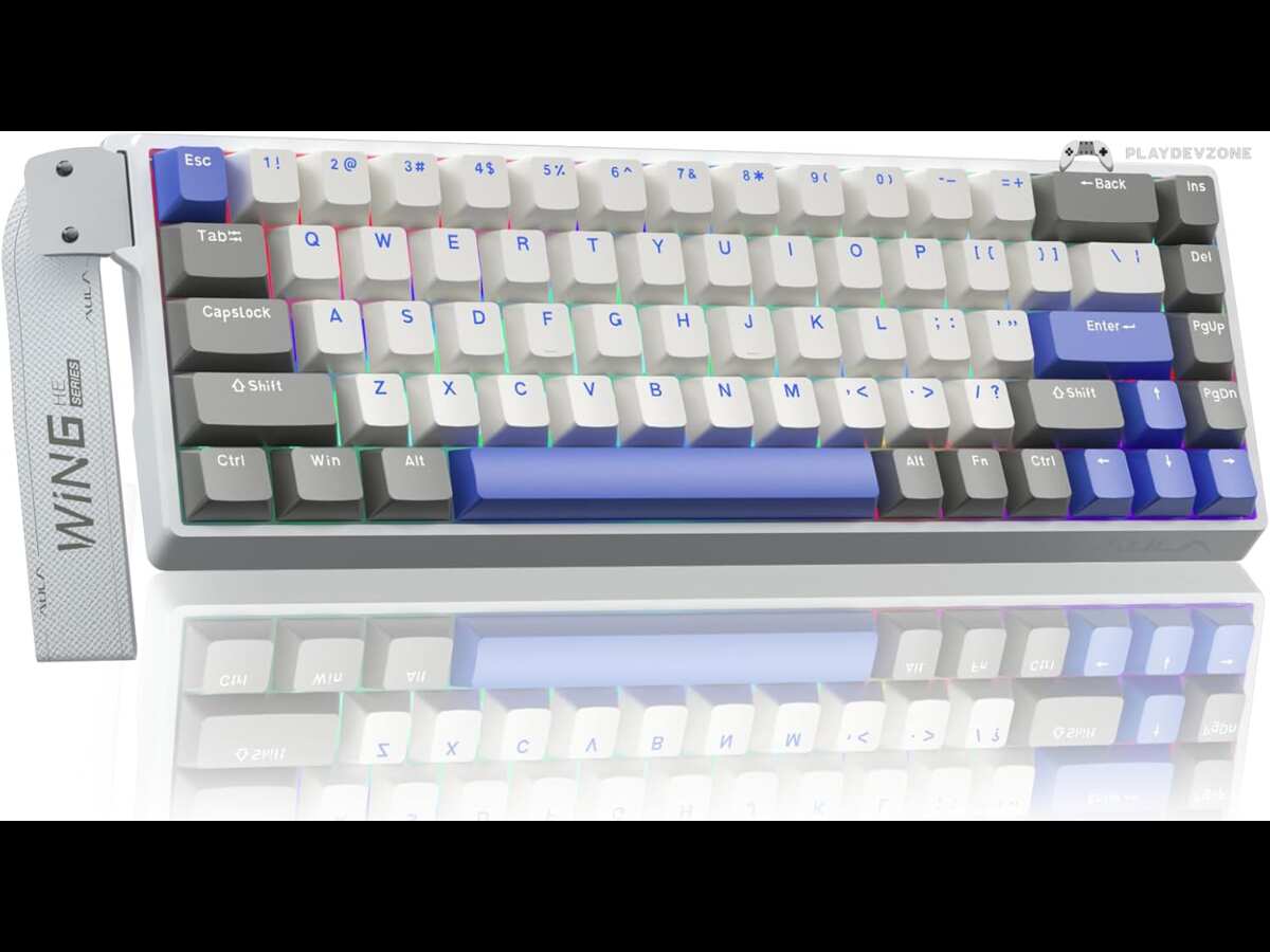 AULA WIN68 HE MAX compact Hall Effect mechanical gaming keyboard featuring Rapid Trigger, RGB lighting and magnetic switches