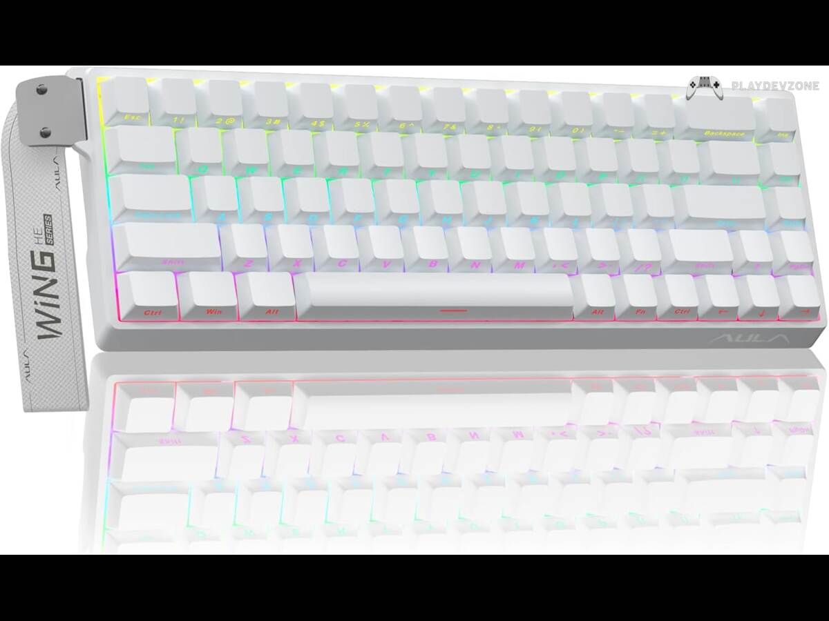 AULA WIN68 HE Mechanical Gaming Keyboard White