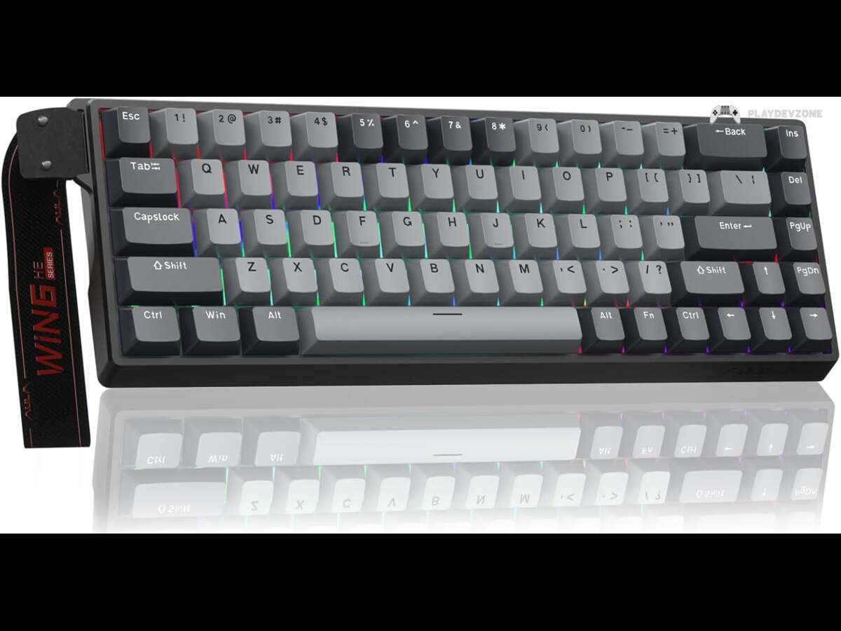 AULA WIN68 HE PRO Hall Effect mechanical gaming keyboard with adjustable actuation, Rapid Trigger and 8000Hz polling rate