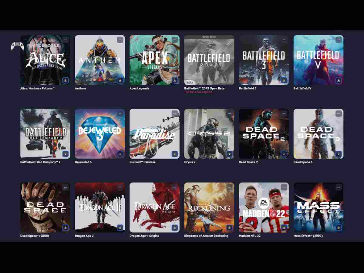EA App Game Platforms EA App gaming platform for PC players