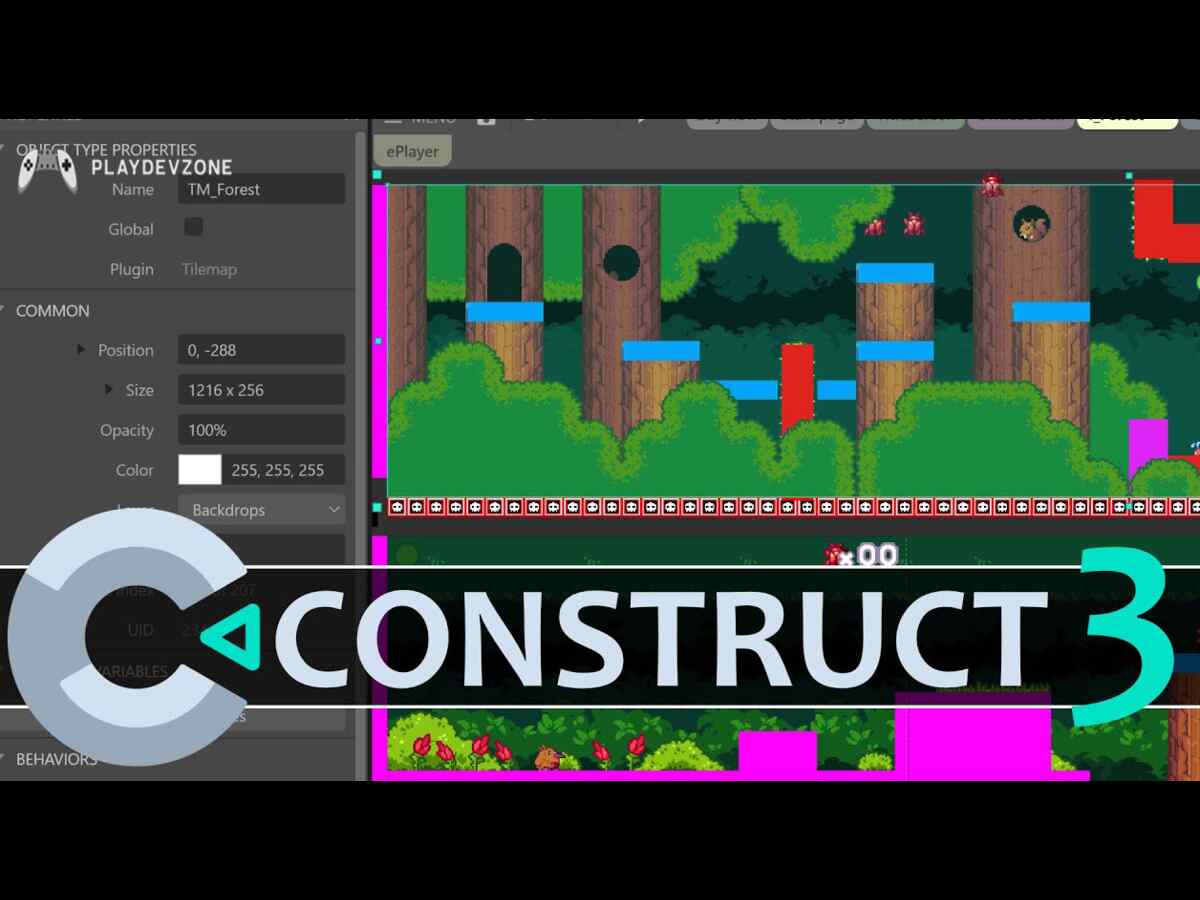 Construct 3 Game Engine Construct 3 Game Engine interface for 2D game development