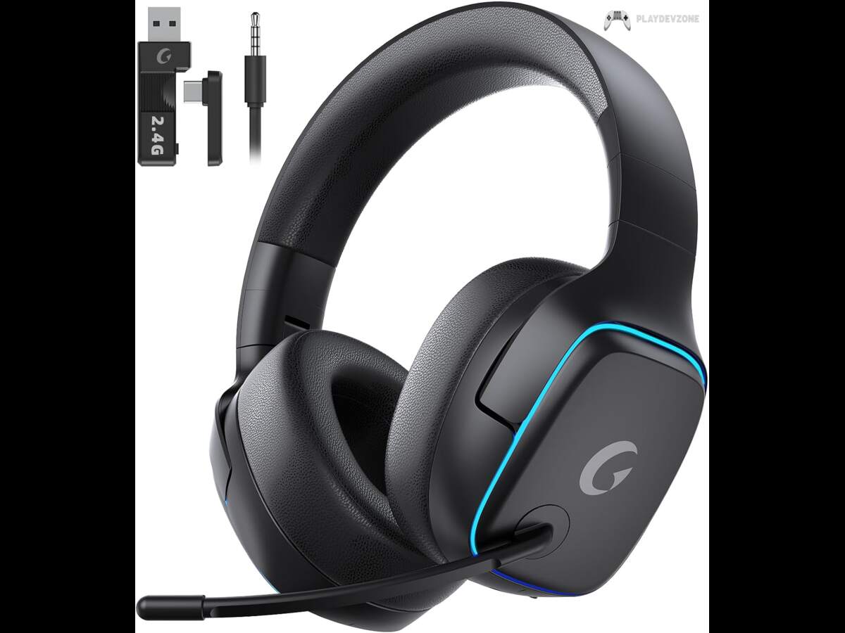 Gvyugke 2.4GHz Wireless Gaming Headsets for PS5, PS4, PC, Switch,MatteBlack Gvyugke 2.4GHz Wireless Gaming Headsets for PS5 PS4 PC SwitchMatteBlack