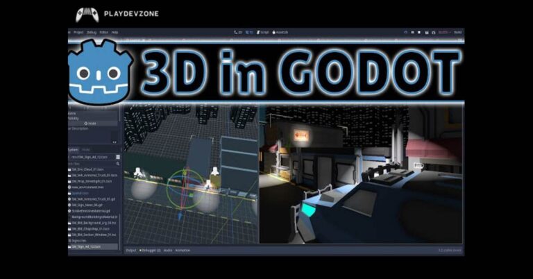 Godot 3D game engine for creating immersive 3D games