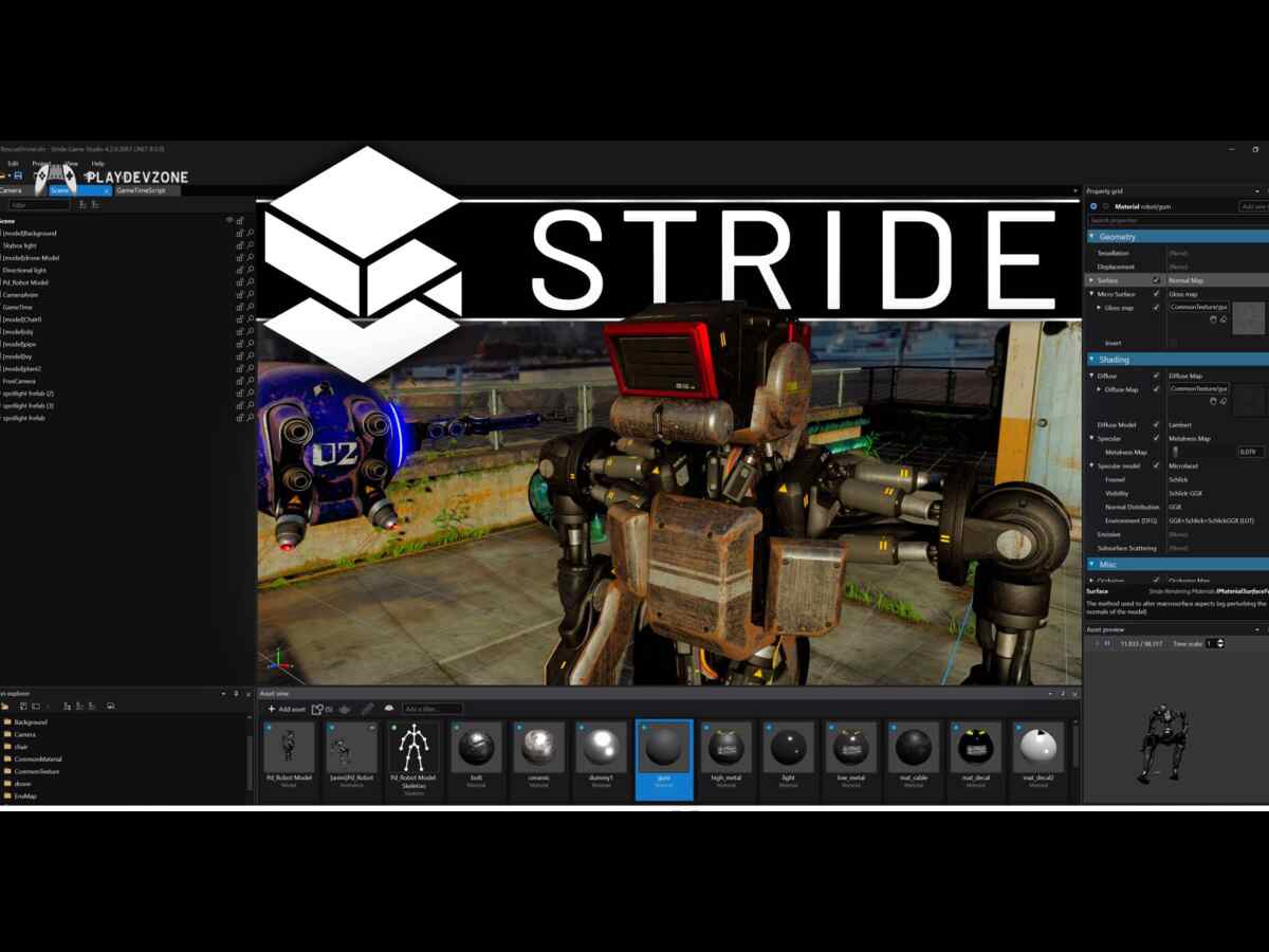 Stride Game Engine Stride Game Engine editor for creating 3D games