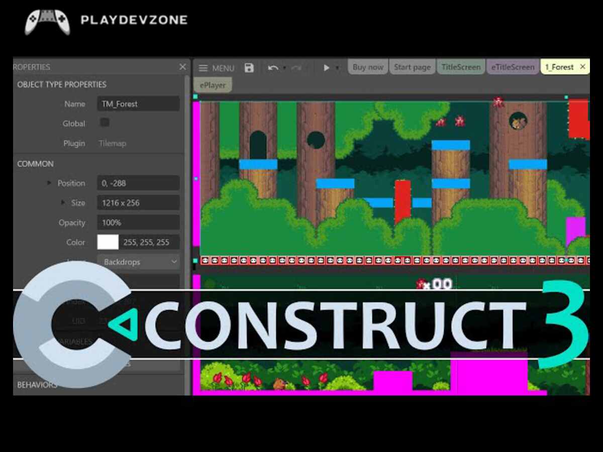 Construct 3 – Best No Code Game Engine for Beginners