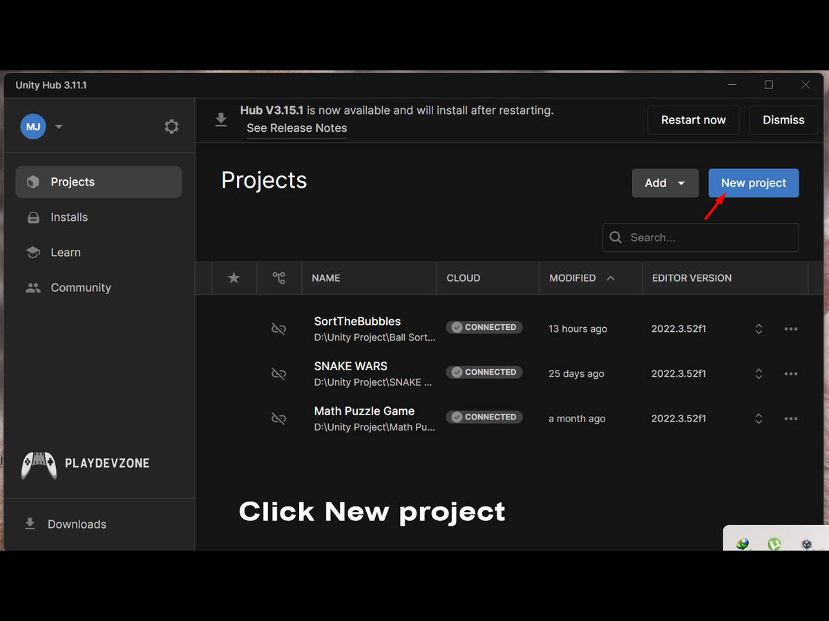 Create New Project In Unity Create New Project In Unity